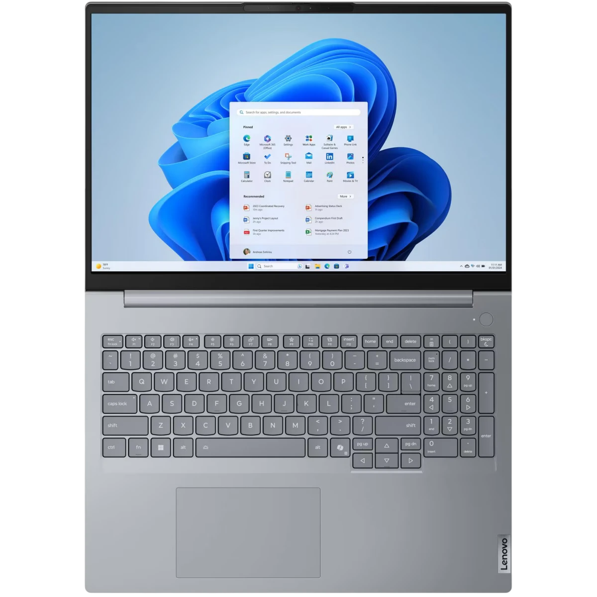Ordinateur portable Lenovo ThinkBook 16 G9 IRL Arctic Grey (21US000VFR) - photo 4