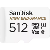 Carte mémoire 512GB MicroSD SanDisk High Endurance + SD adapter (SDSQQNR-512G-GN6IA)