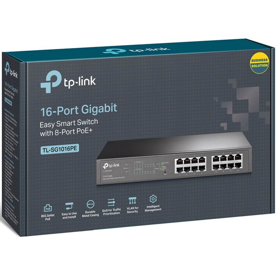 Коммутатор (свитч) TP-Link TL-SG1016PE - photo 4