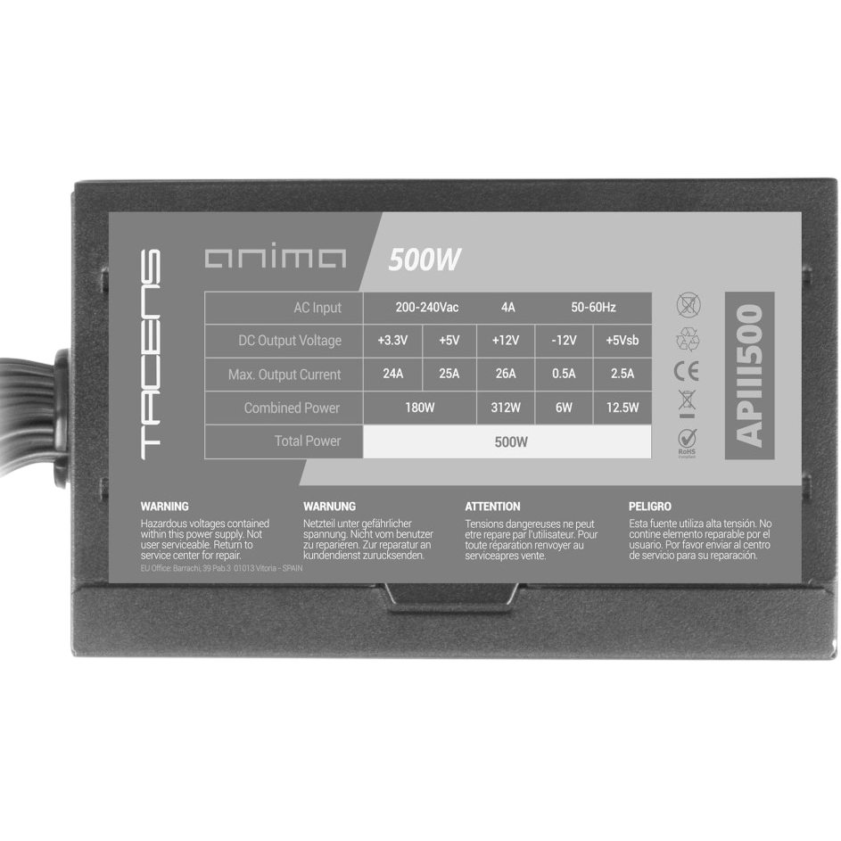 Alimentation électrique 500W Tacens Anima APIII500 - photo 5