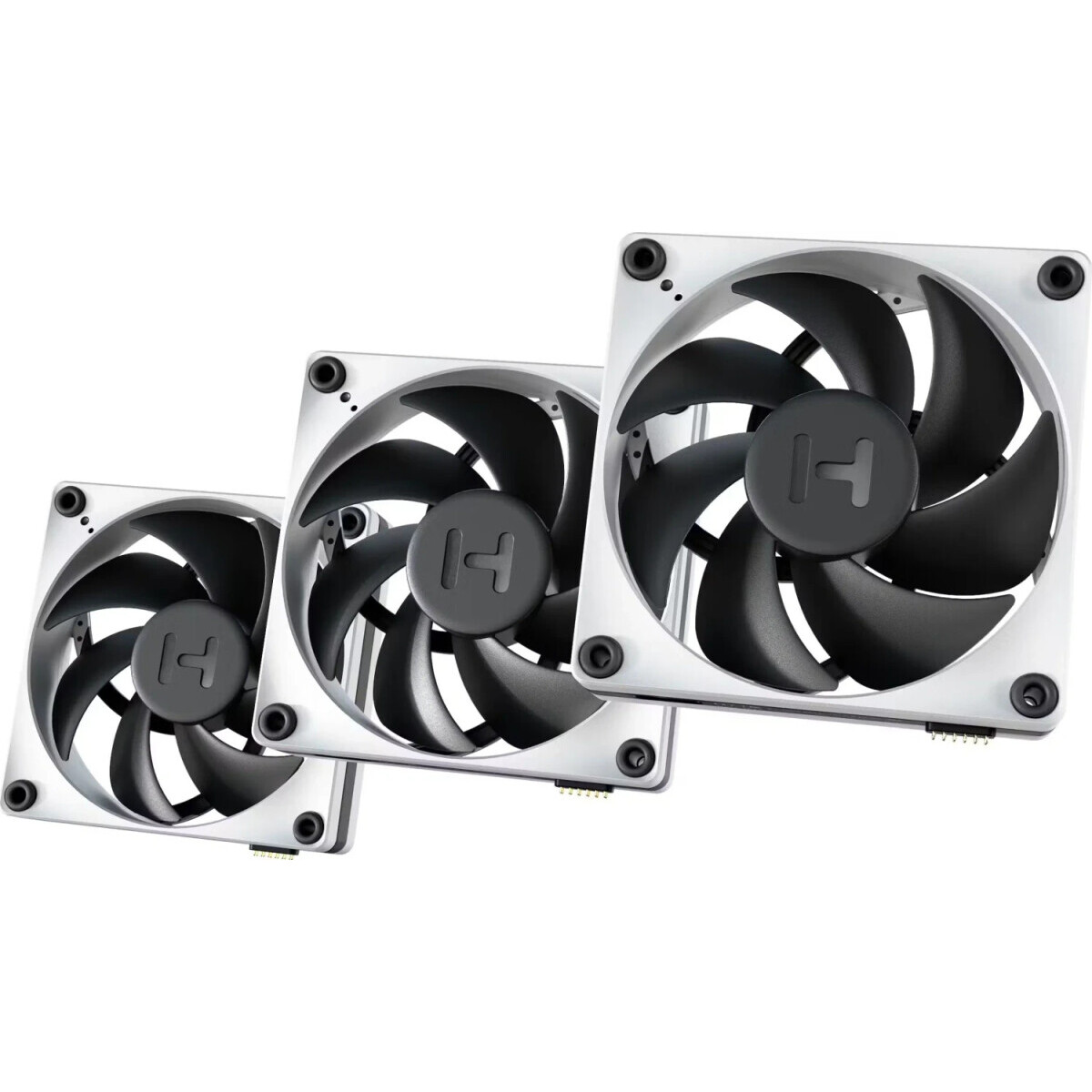 Вентилятор для корпуса HYTE THICC FP12 with NP50 Black/White (3-Fan Pack) - FAN-HYTE-FP12-BW-3NP - photo 2