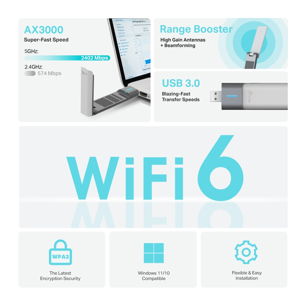 Adaptateur Wi-Fi TP-Link Archer TX50UH - photo 5