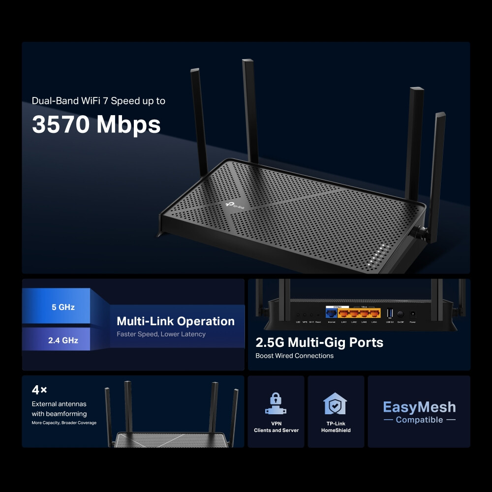 Routeur Wi-Fi (routeur) TP-Link Archer BE230 - photo 4