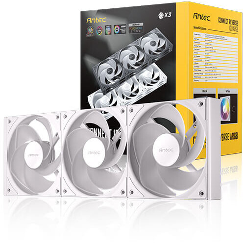 Ventilateur de boîtier Antec Connect 120 Reverse ARGB White (3 pcs) - 0-761345-40049-7 - photo 13