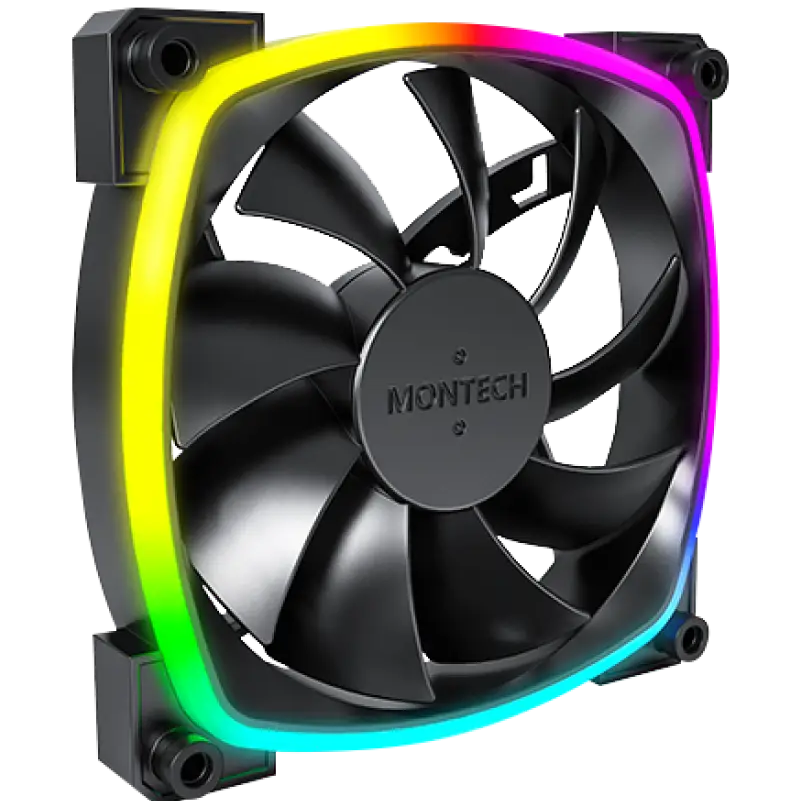Вентилятор для корпуса MONTECH AX120 PWM BLACK (3 pcs) - AX120 PWM BLACK (3 in 1) - photo 3