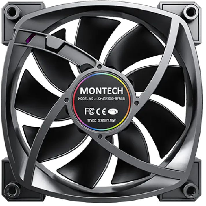 Вентилятор для корпуса MONTECH AX120 PWM BLACK (3 pcs) - AX120 PWM BLACK (3 in 1) - photo 6