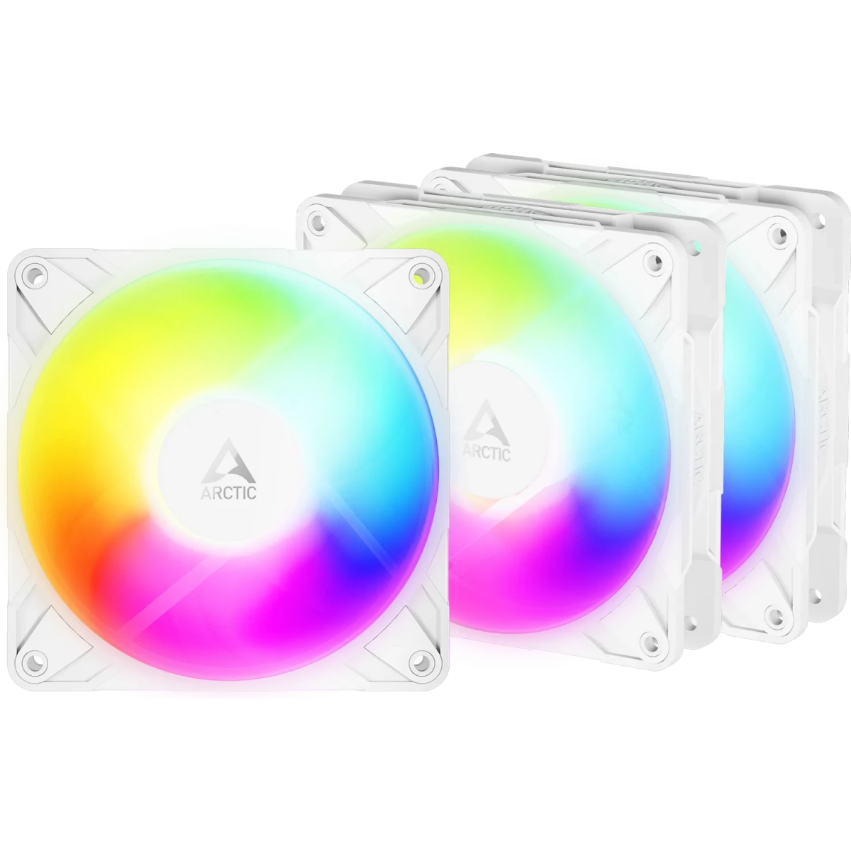 Ventilateur pour boîtier Arctic P12 Pro Reverse A-RGB White (3 pcs) - ACFAN00334A