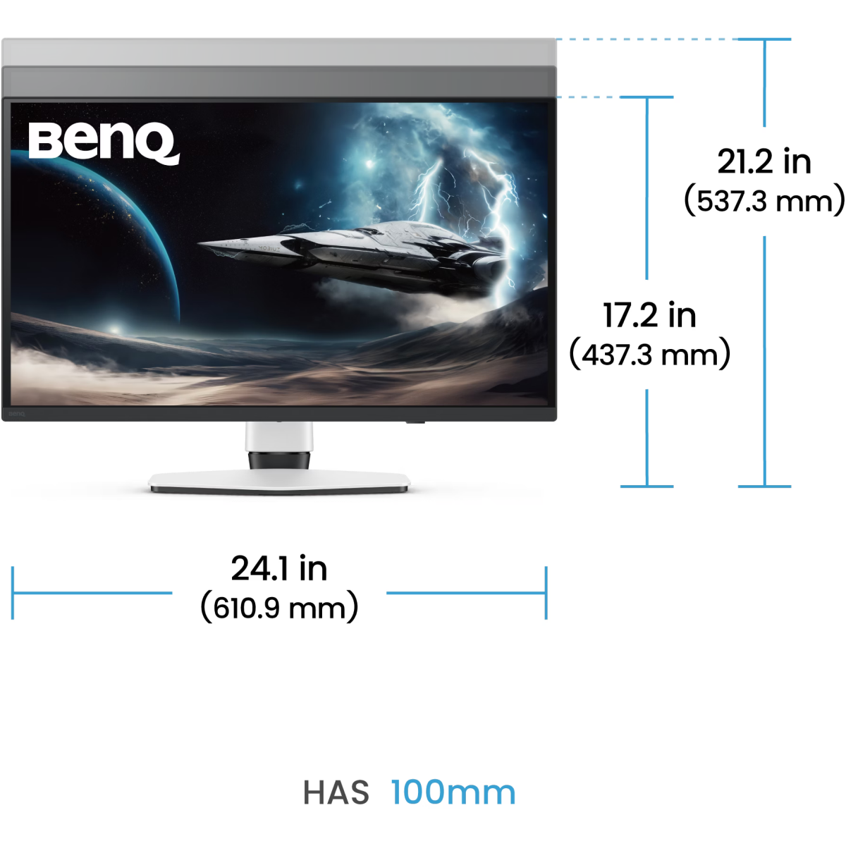 Moniteur BenQ 27" EX271UZ Mobiuz - photo 12