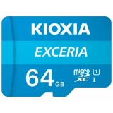 Carte mémoire 64GB MicroSD Kioxia Exceria + SD adapter (LMEX1L064GG2)