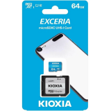 Carte mémoire 64GB MicroSD Kioxia Exceria + SD adapter (LMEX1L064GG2)