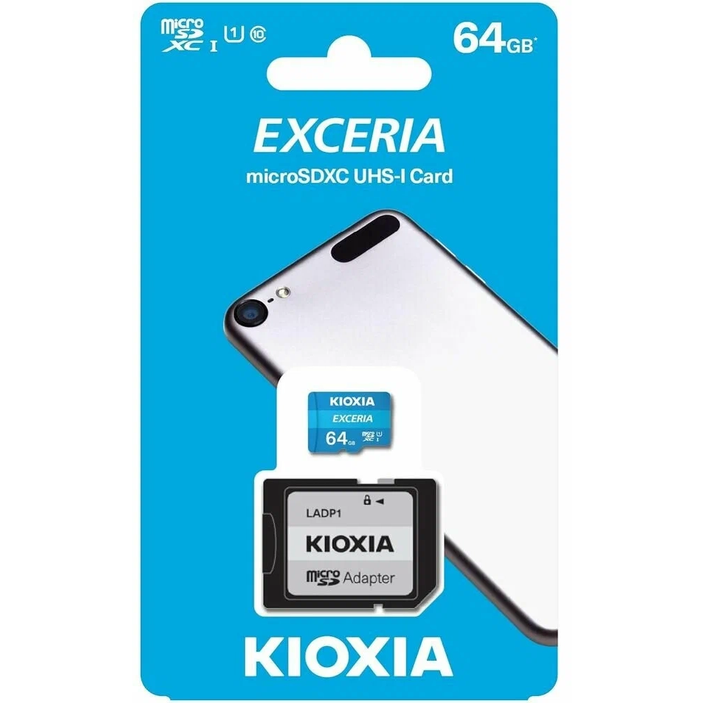 Carte mémoire 64GB MicroSD Kioxia Exceria + SD adapter (LMEX1L064GG2) - photo 3