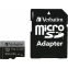 Carte mémoire 512GB MicroSD Verbatim Pro + SD adapter (47046)