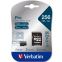 Carte mémoire 256GB MicroSD Verbatim Pro + SD adapter (47045) - photo 2