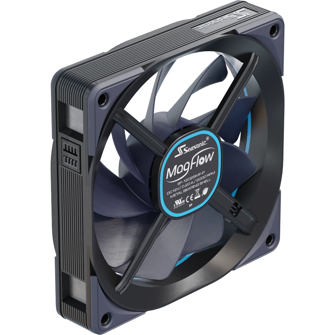 Вентилятор для корпуса Seasonic MagFlow 120 mm - MAGFLOW-1 - photo 2