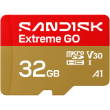Carte mémoire 32GB MicroSD SanDisk Extreme GO (SDSQXGN-032G-GN6MN)