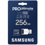 Carte mémoire 256GB MicroSD Samsung PRO Ultimate + USB adapter (MB-MY256SB)