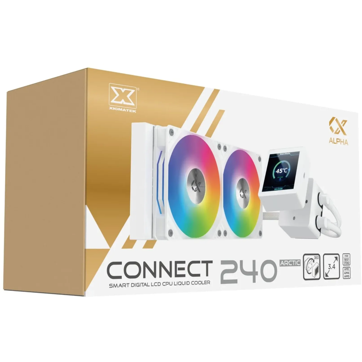 Système de refroidissement liquide Xigmatek Connect 240 White - 4711409545264 - photo 5