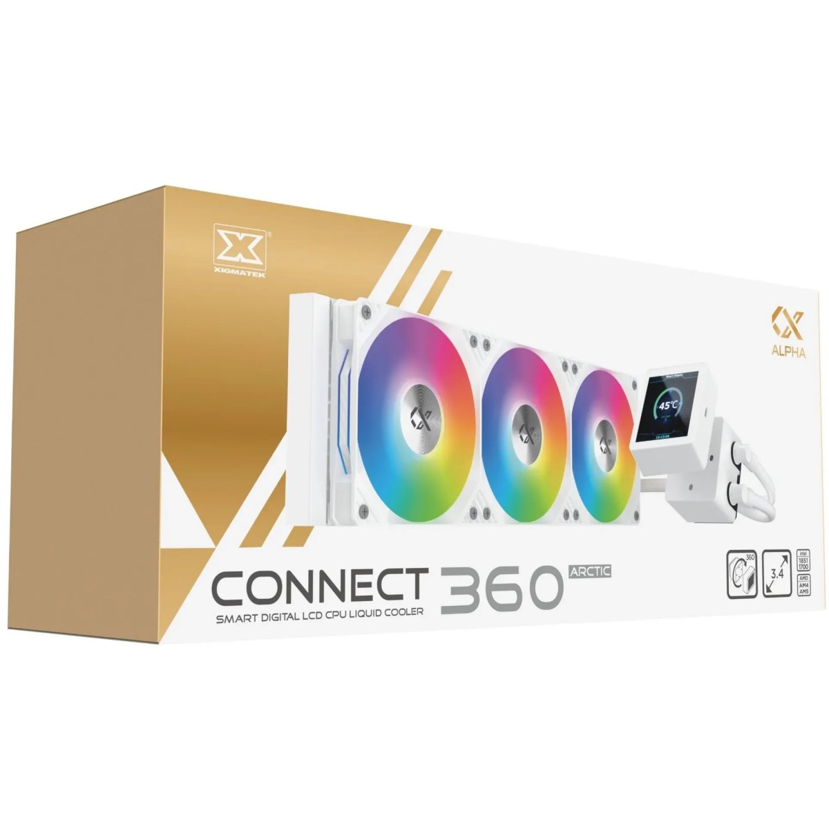 Système de refroidissement liquide Xigmatek Connect 360 White - 4711409545240 - photo 6