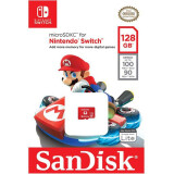 Carte mémoire 128GB MicroSD SanDisk Nintendo Switch (SDSQXAO-128G-GNCZN)