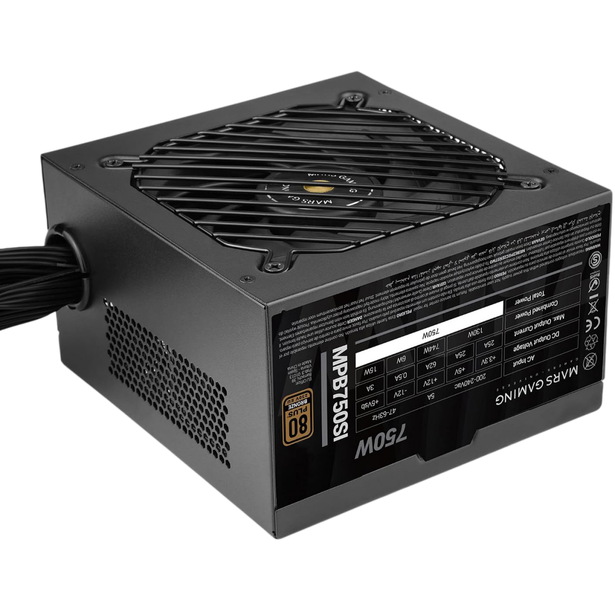 Alimentation électrique 750W Mars Gaming MPB750SI - photo 2