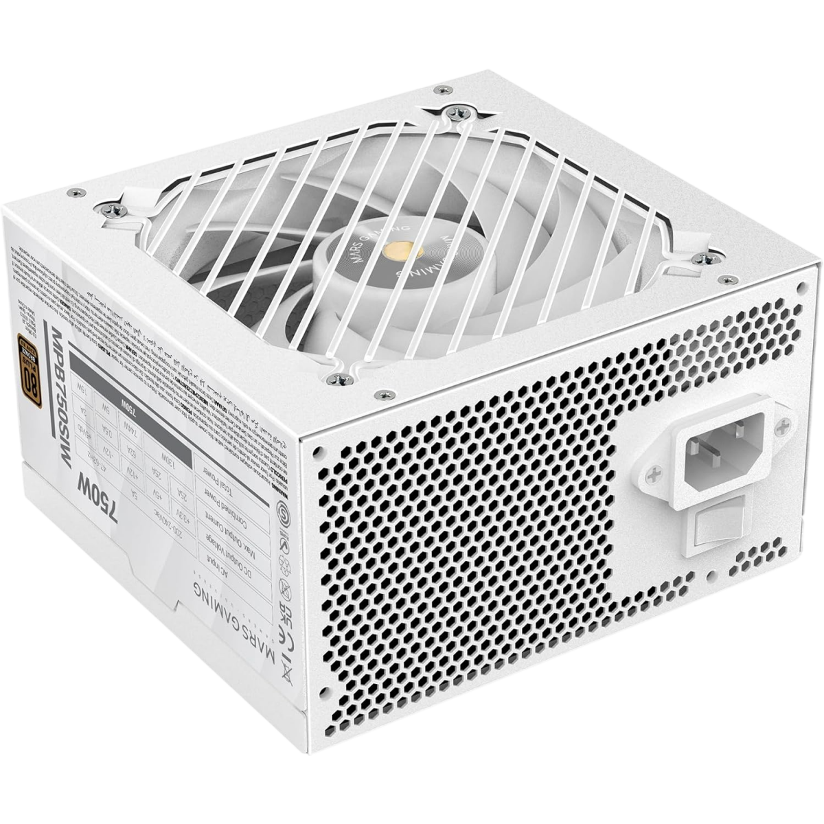 Alimentation électrique 750W Mars Gaming MPB750SIW
