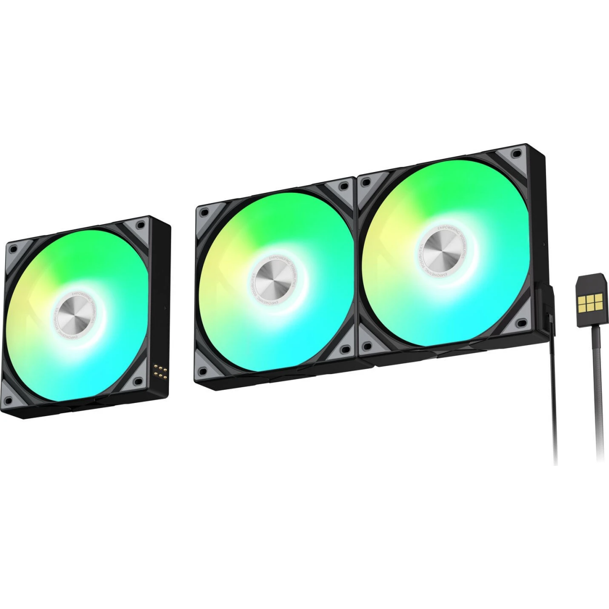 Ventilateur de boîtier TRYX Rota SL ARGB Reverse 120 Black (3 pcs) - F-R120R-AM3M-G0K - photo 4