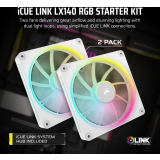 Ventilateur pour le boîtier Corsair iCUE LINK LX140 RGB White (CO-9051032-WW)