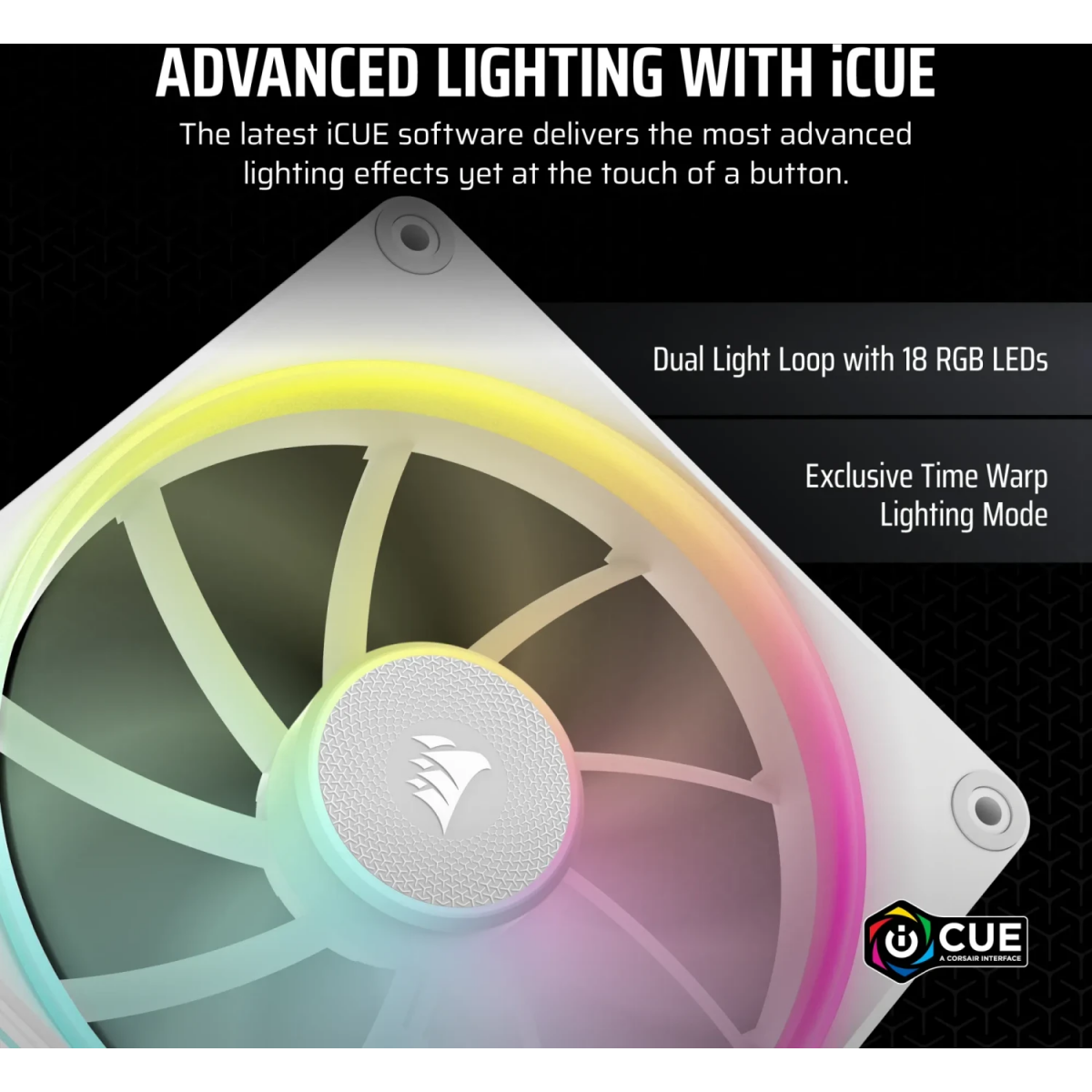Ventilateur pour le boîtier Corsair iCUE LINK LX140 RGB White (CO-9051032-WW) - photo 10