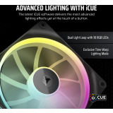 Ventilateur pour boîtier Corsair iCUE LINK LX140 RGB Black (CO-9051028-WW)