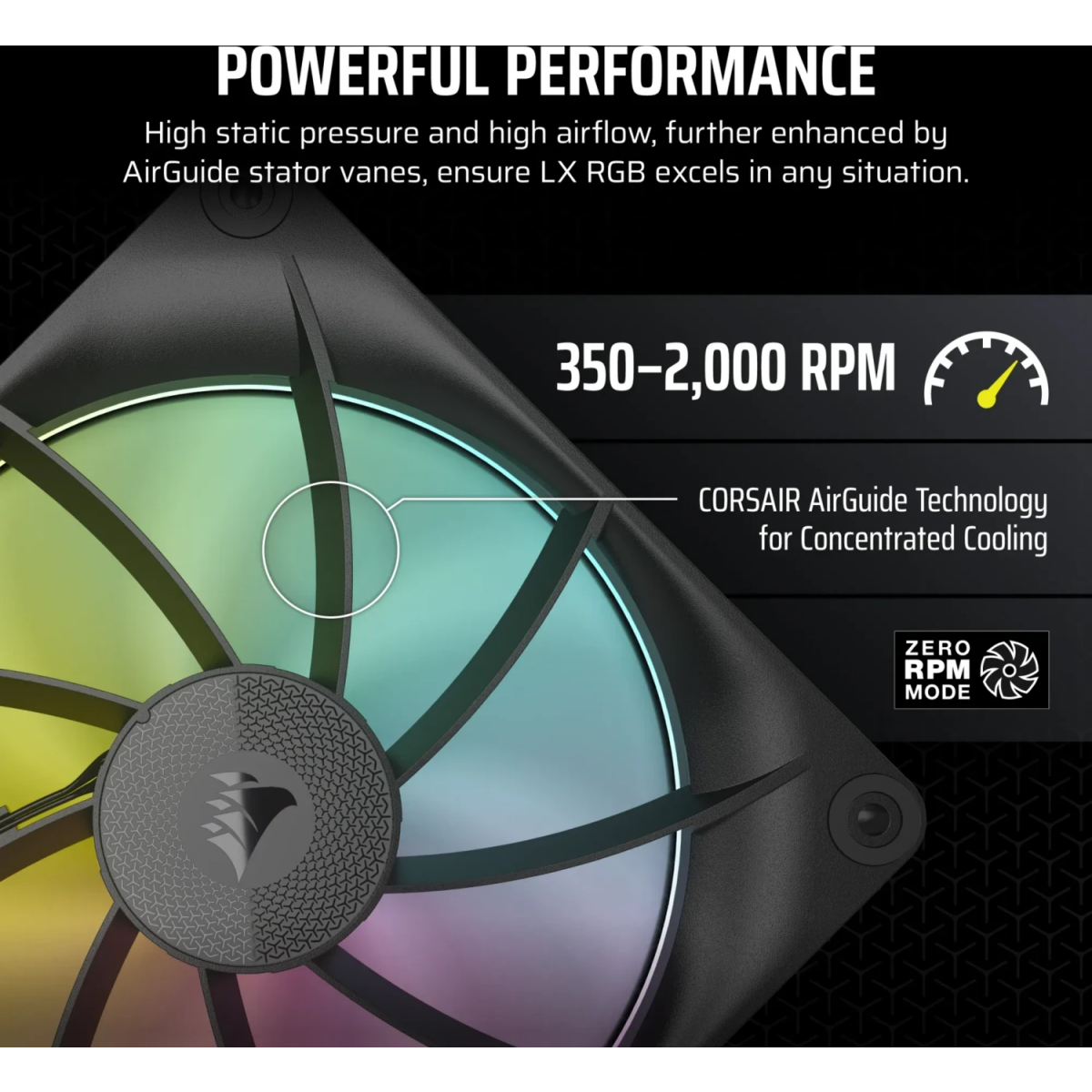 Ventilateur pour boîtier Corsair iCUE LINK LX140 RGB Black (CO-9051028-WW) - photo 10