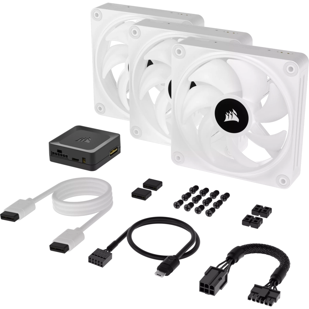 Ventilateur pour boîtier Corsair iCUE LINK QX120 RGB White (CO-9051006-WW) - photo 11