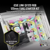 Ventilateur pour boîtier Corsair iCUE LINK QX120 RGB White (CO-9051006-WW)