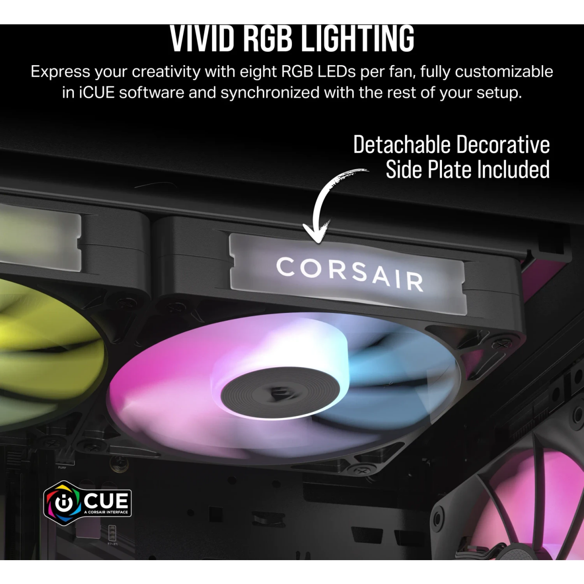 Ventilateur pour boîtier Corsair iCUE LINK RX120 RGB Black (CO-9051018-WW) - photo 7