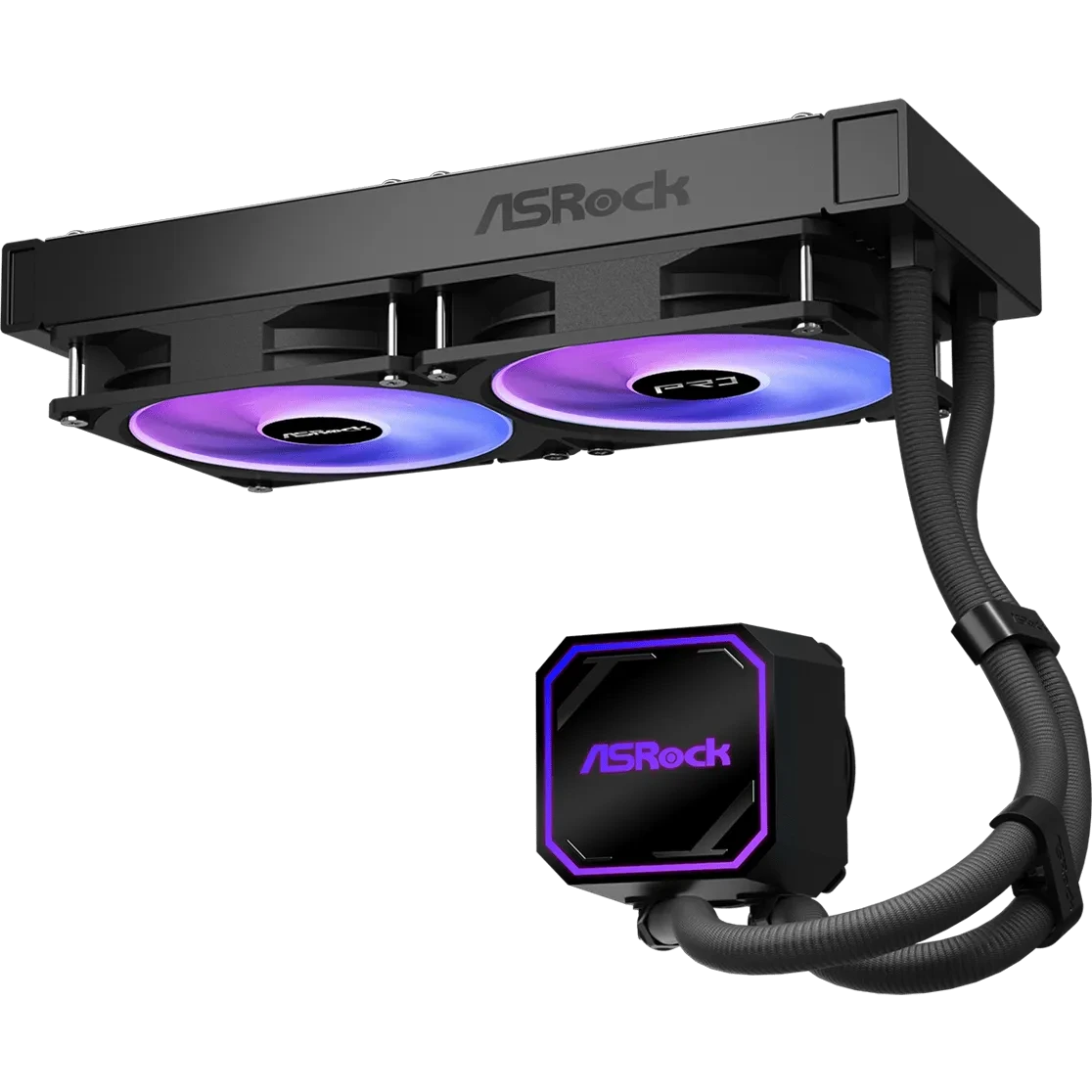 Система жидкостного охлаждения ASRock Pro 240 ARGB Black - 90-APRA24-BAAGA6 - photo 2