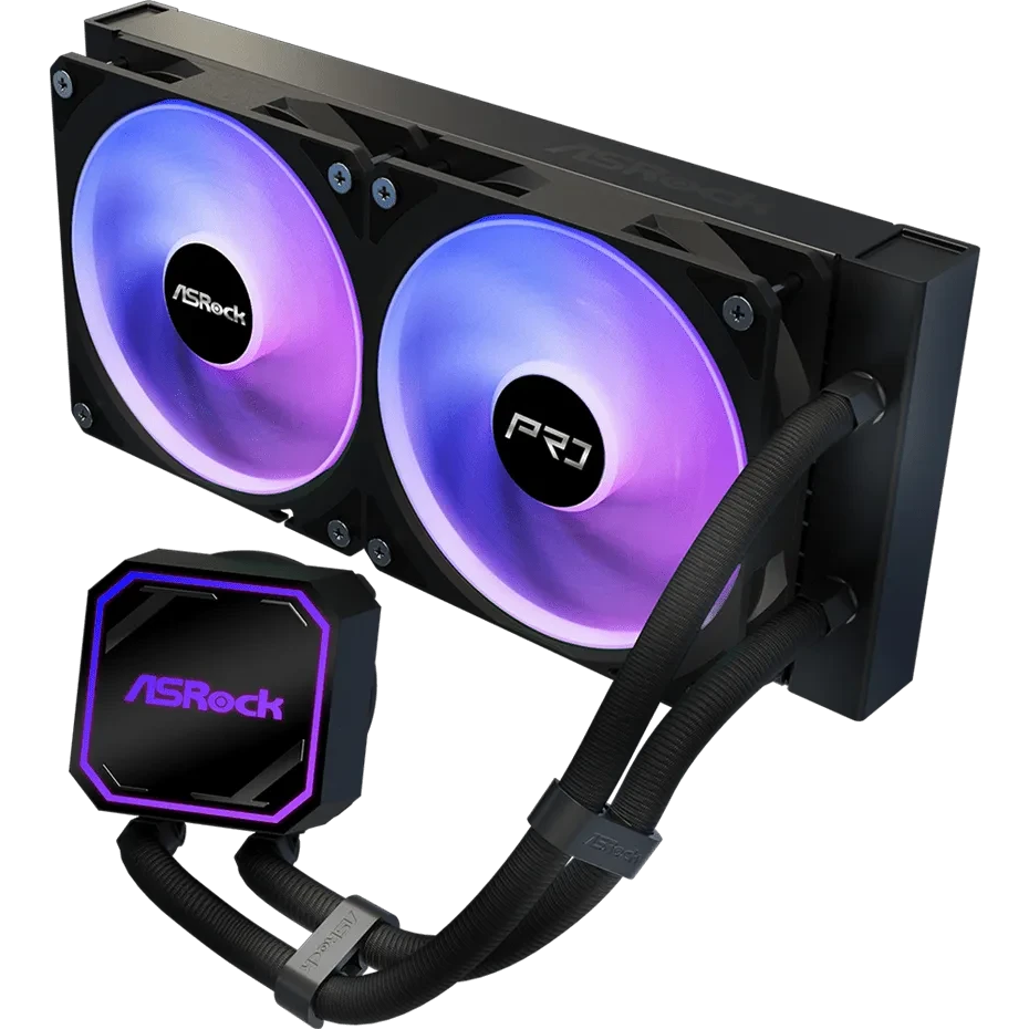 Система жидкостного охлаждения ASRock Pro 240 ARGB Black - 90-APRA24-BAAGA6 - photo 3