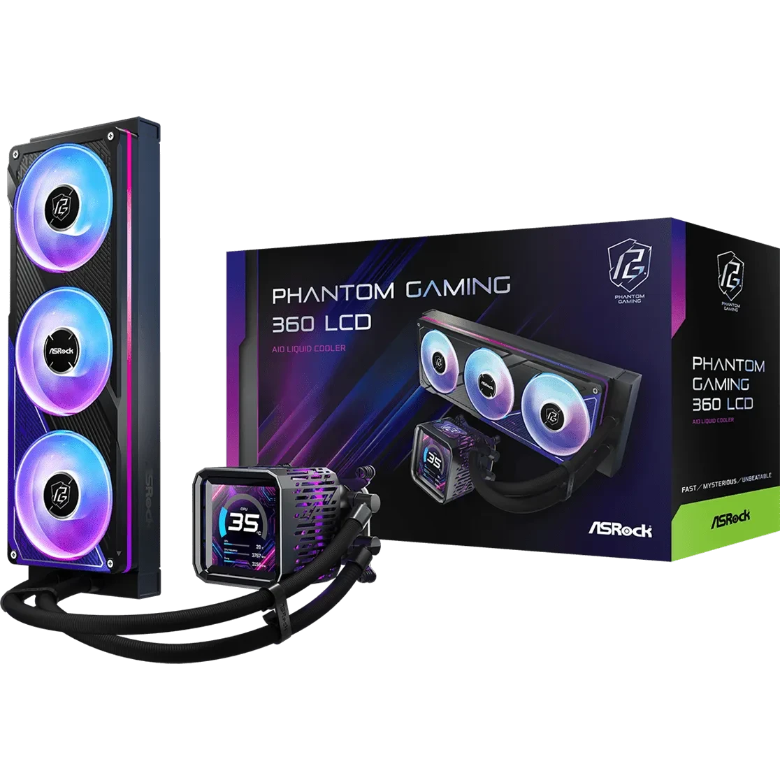 Система жидкостного охлаждения ASRock Phantom Gaming 360 LCD Black - 90-APGA36-BAAGA5 - photo 11