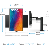 Moniteur BenQ 27" PD2706UA