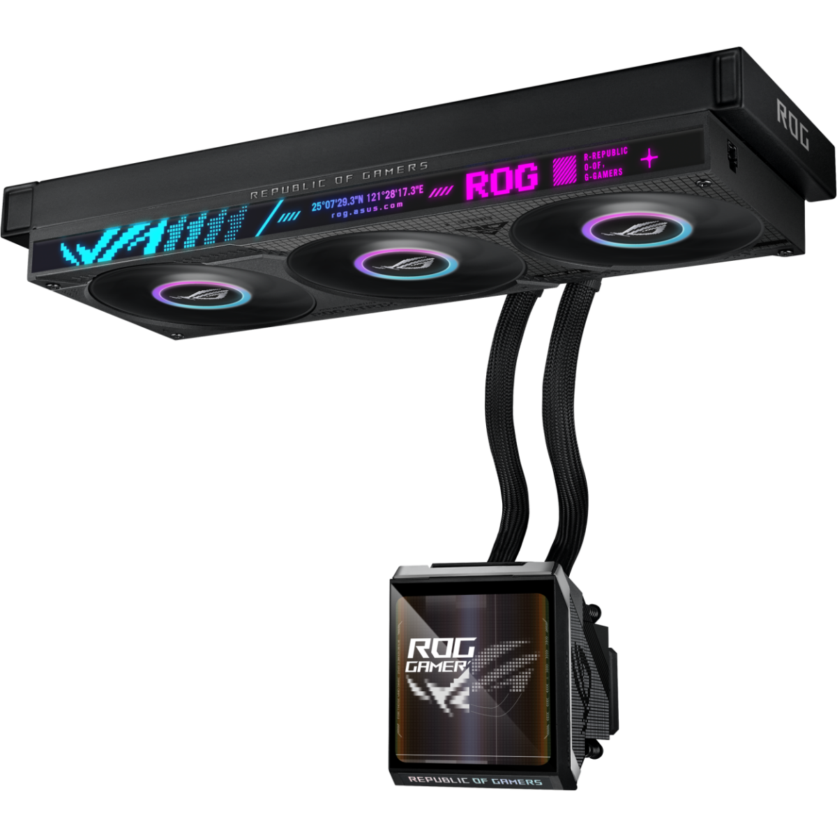 Система жидкостного охлаждения ASUS ROG STRIX SLC IV 360 ARGB LCD Black - 90RC01S1-B0EAY0