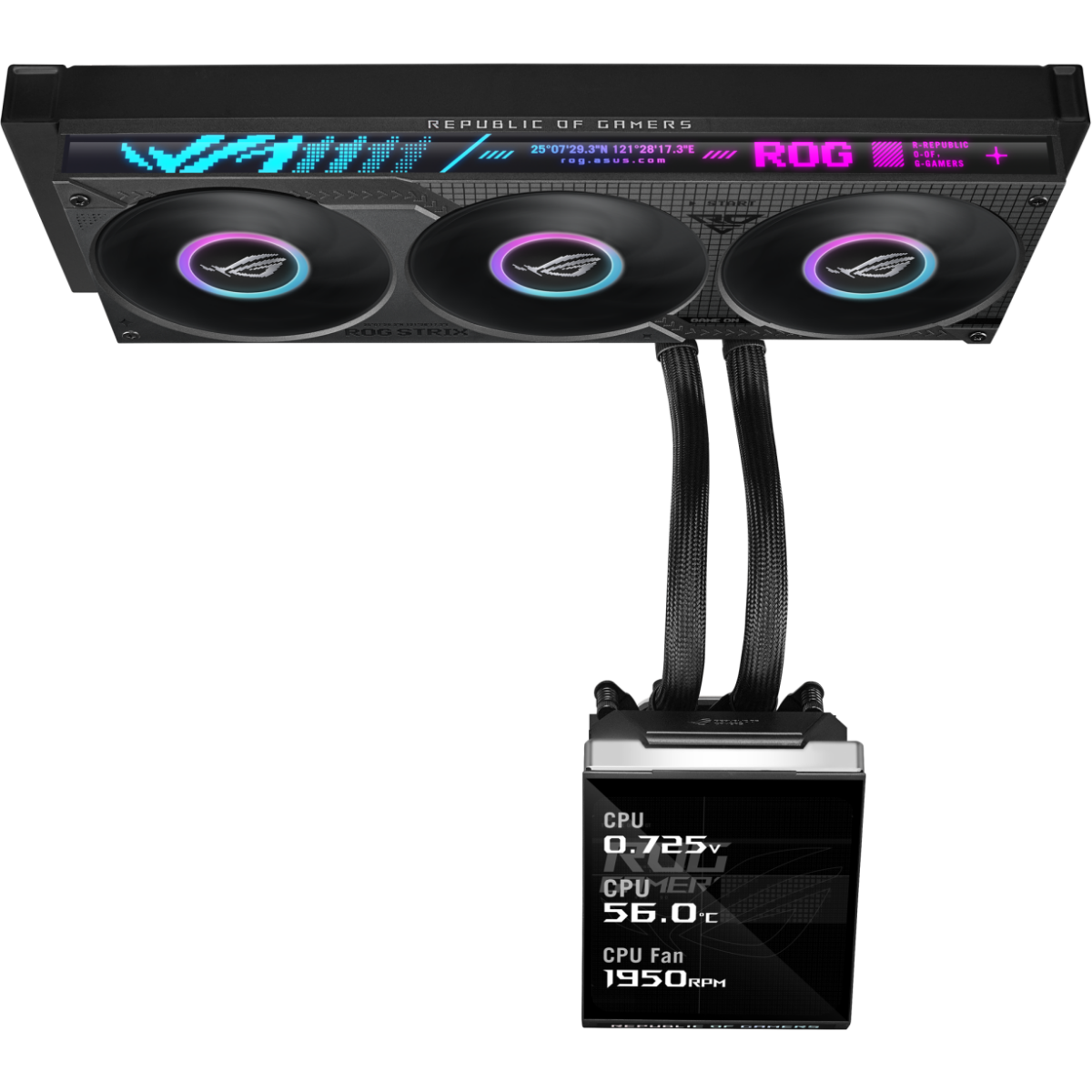 Система жидкостного охлаждения ASUS ROG STRIX SLC IV 360 ARGB LCD Black - 90RC01S1-B0EAY0 - photo 4