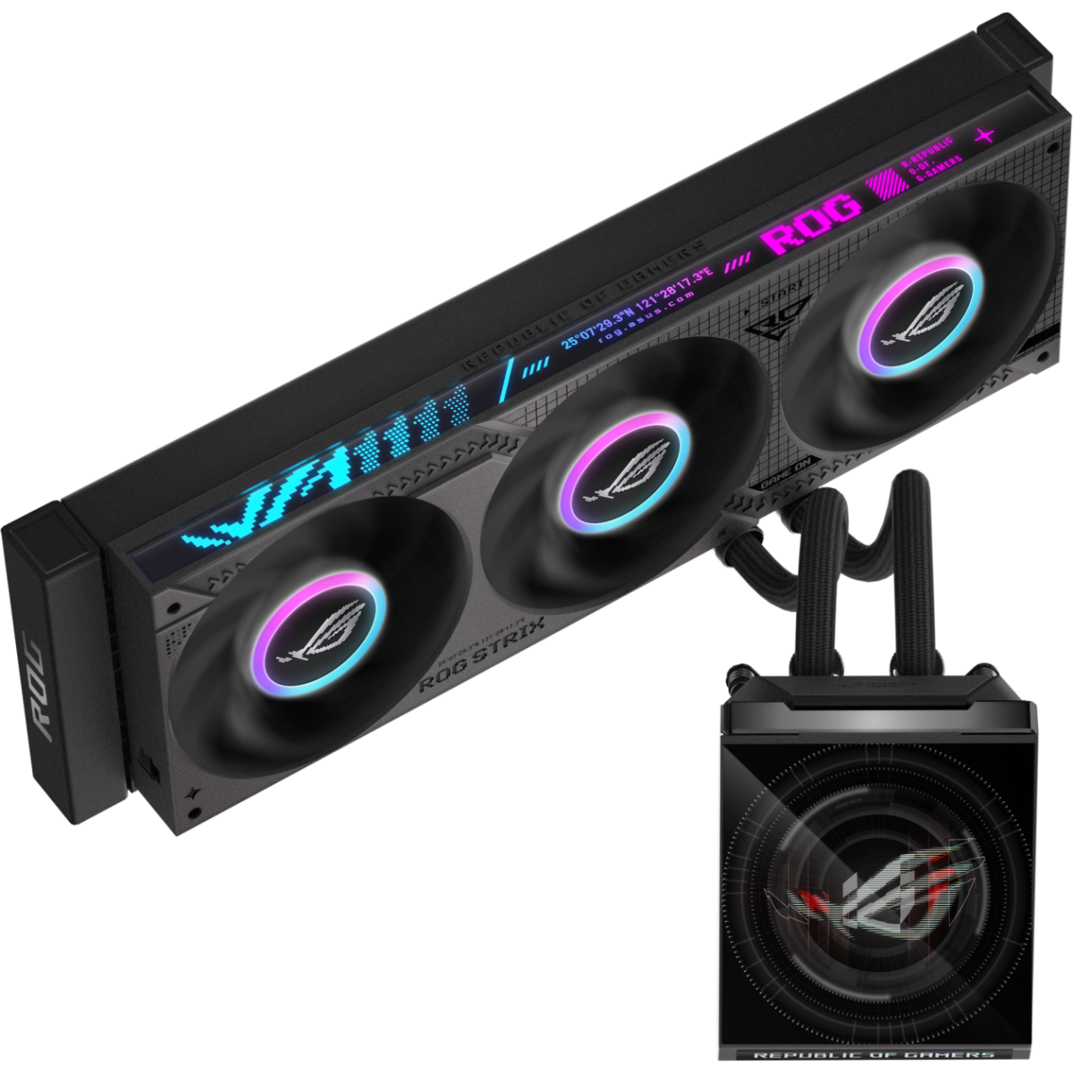 Система жидкостного охлаждения ASUS ROG STRIX SLC IV 360 ARGB LCD Black - 90RC01S1-B0EAY0 - photo 3