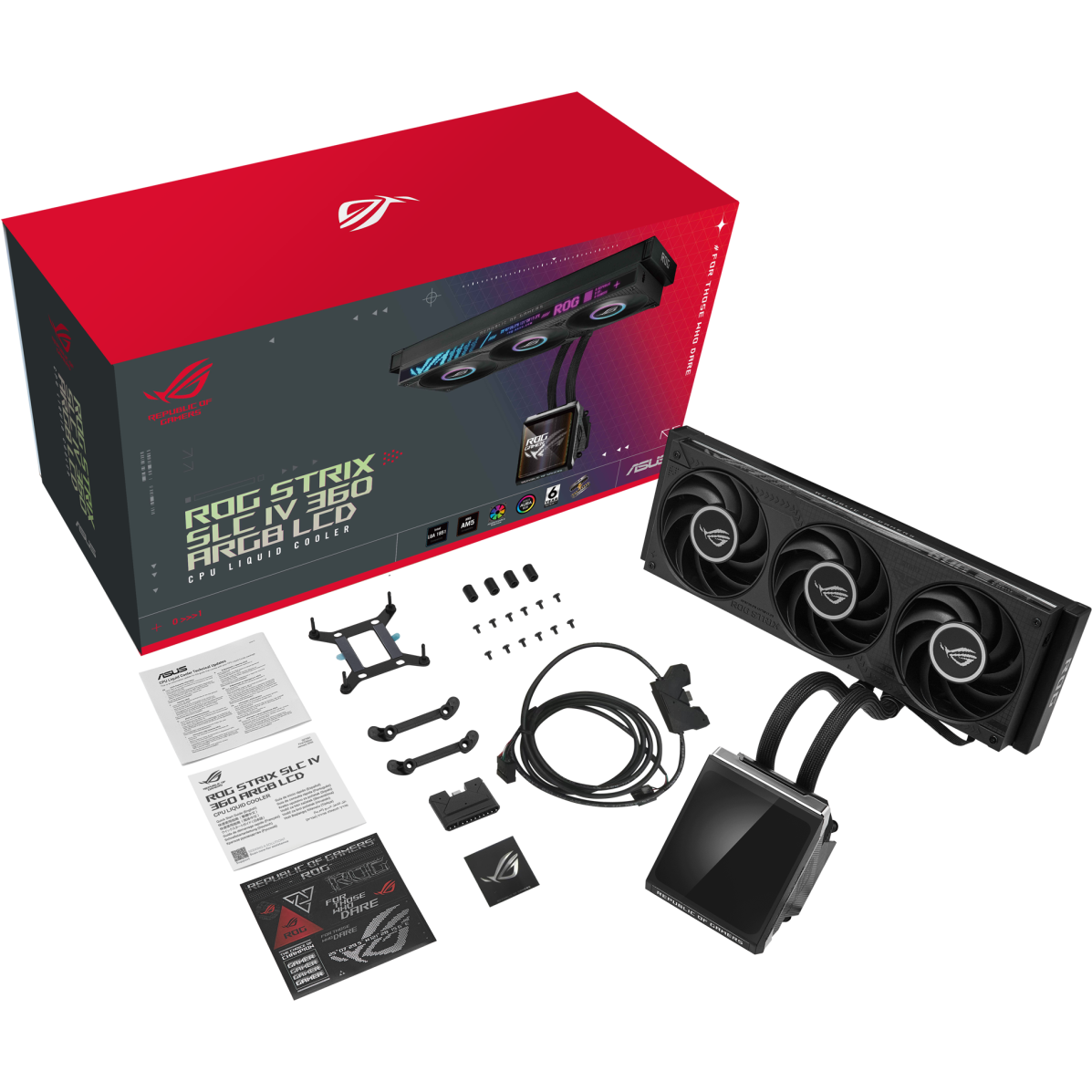 Система жидкостного охлаждения ASUS ROG STRIX SLC IV 360 ARGB LCD Black - 90RC01S1-B0EAY0 - photo 17