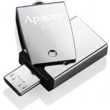 Clé USB 64GB Apacer AH750 Silver (AP64GAH750S-1)