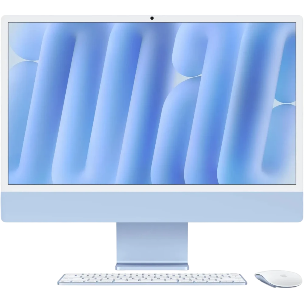 Monobloc Apple iMac 24 Blue (M4, 2024, Four ports) (MWV13FN/A)