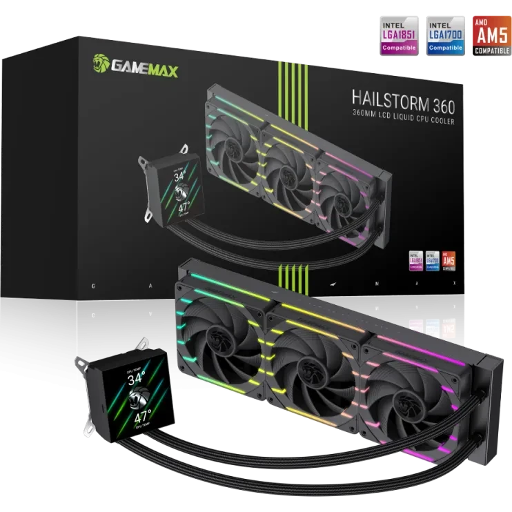 Système de refroidissement liquide GameMax HAILSTORM 360 Black - 9503-0200R0026 - photo 12
