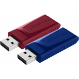 USB Flash Drive 32GB Verbatim Slider Red/Blue (49327) (2 Pcs)