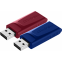 USB Flash Drive 32GB Verbatim Slider Red/Blue (49327) (2 Pcs)