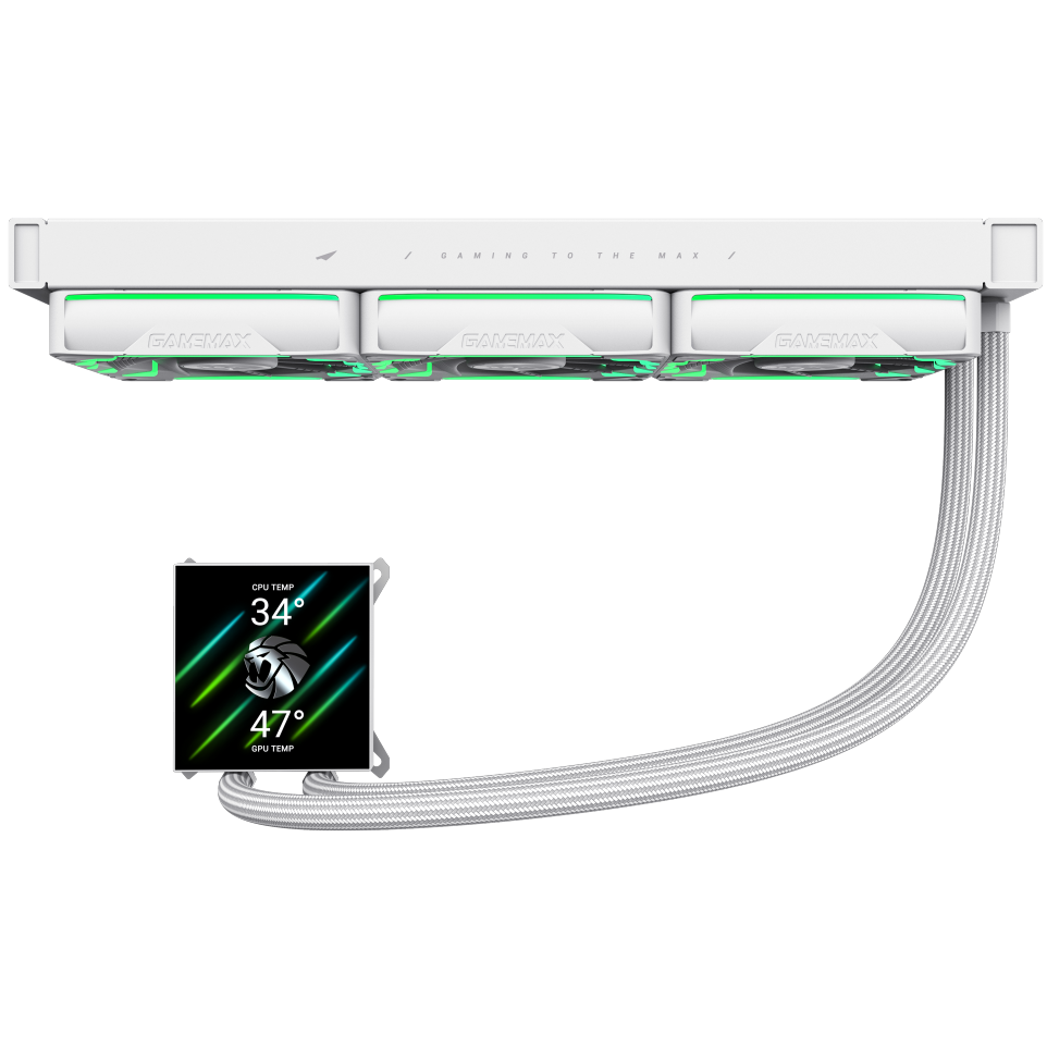 Système de refroidissement liquide GameMax HAILSTORM 360 White - 9503-0200R0027 - photo 4