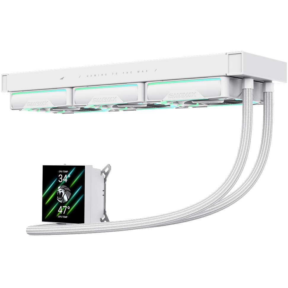 Système de refroidissement liquide GameMax HAILSTORM 360 White - 9503-0200R0027 - photo 2