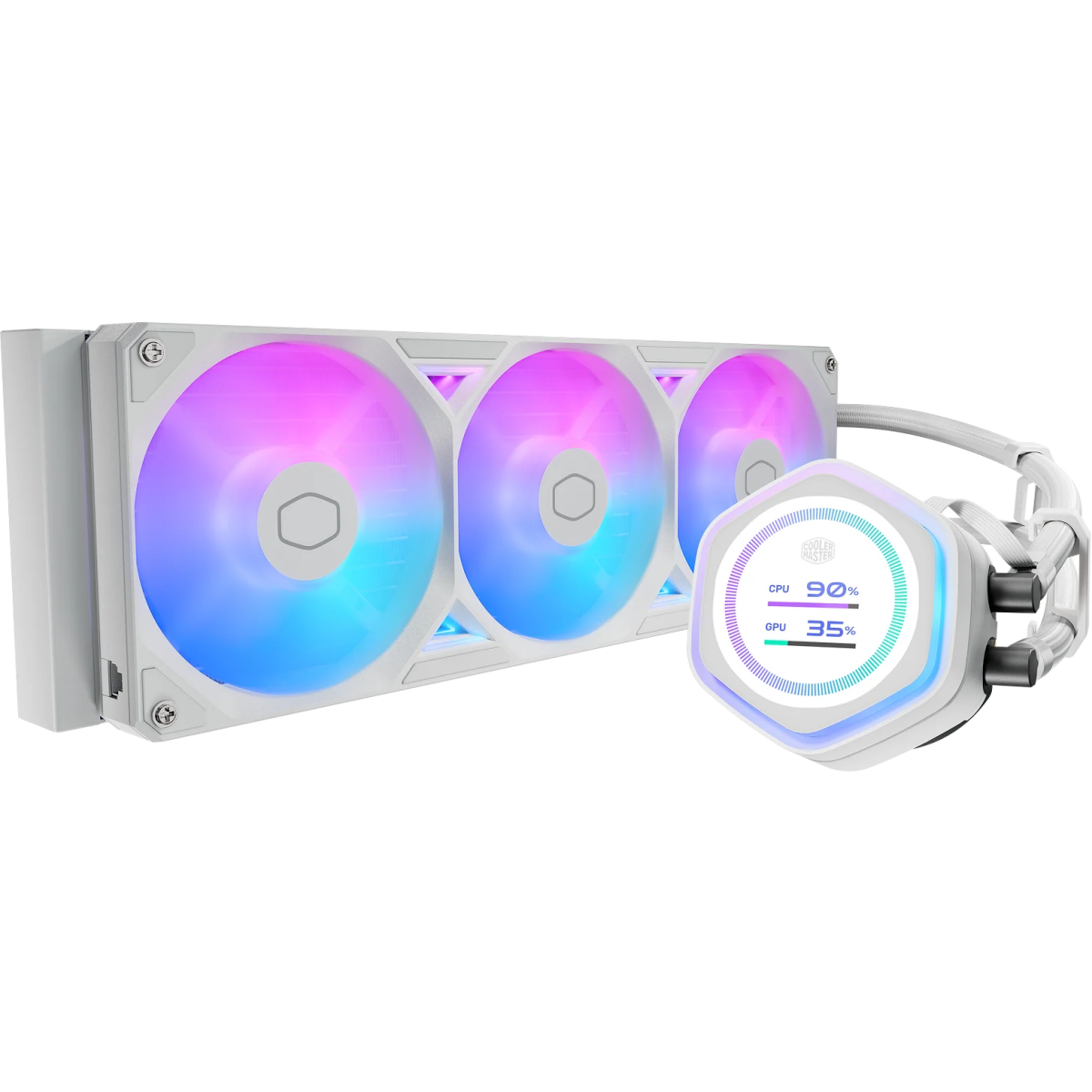 Système de refroidissement liquide Cooler Master MasterLiquid Atmos II 360 LCD White (MLX-D36M-A25SZ-LW) - photo 2
