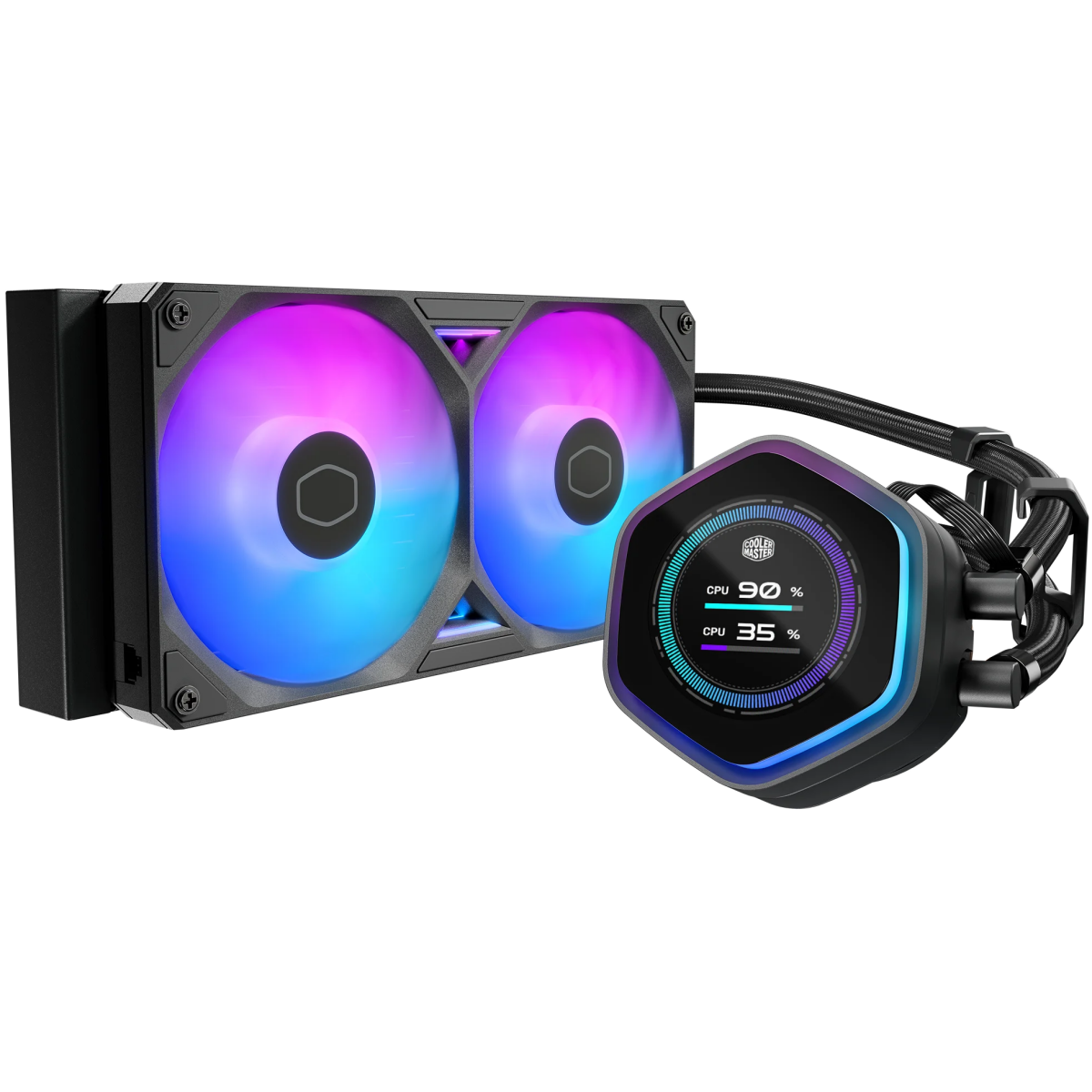 Système de refroidissement liquide Cooler Master MasterLiquid Atmos II 240 LCD Black (MLX-D24M-A25SZ-L1)